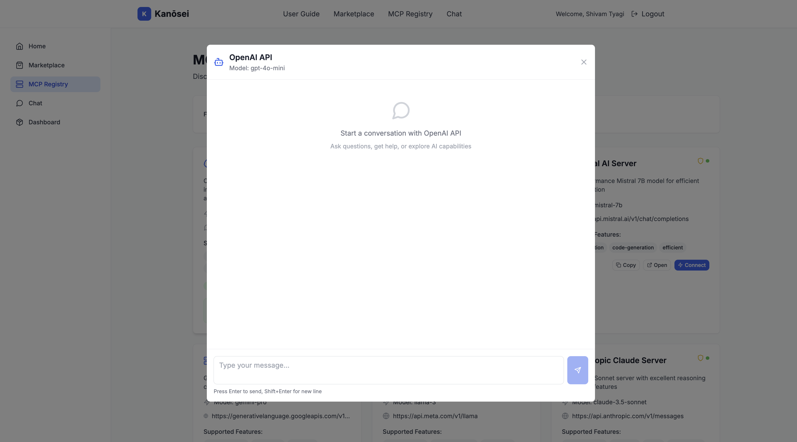 Real-time Chat Screenshot